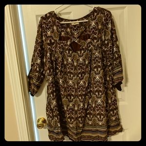 Entro purple paisley tunic